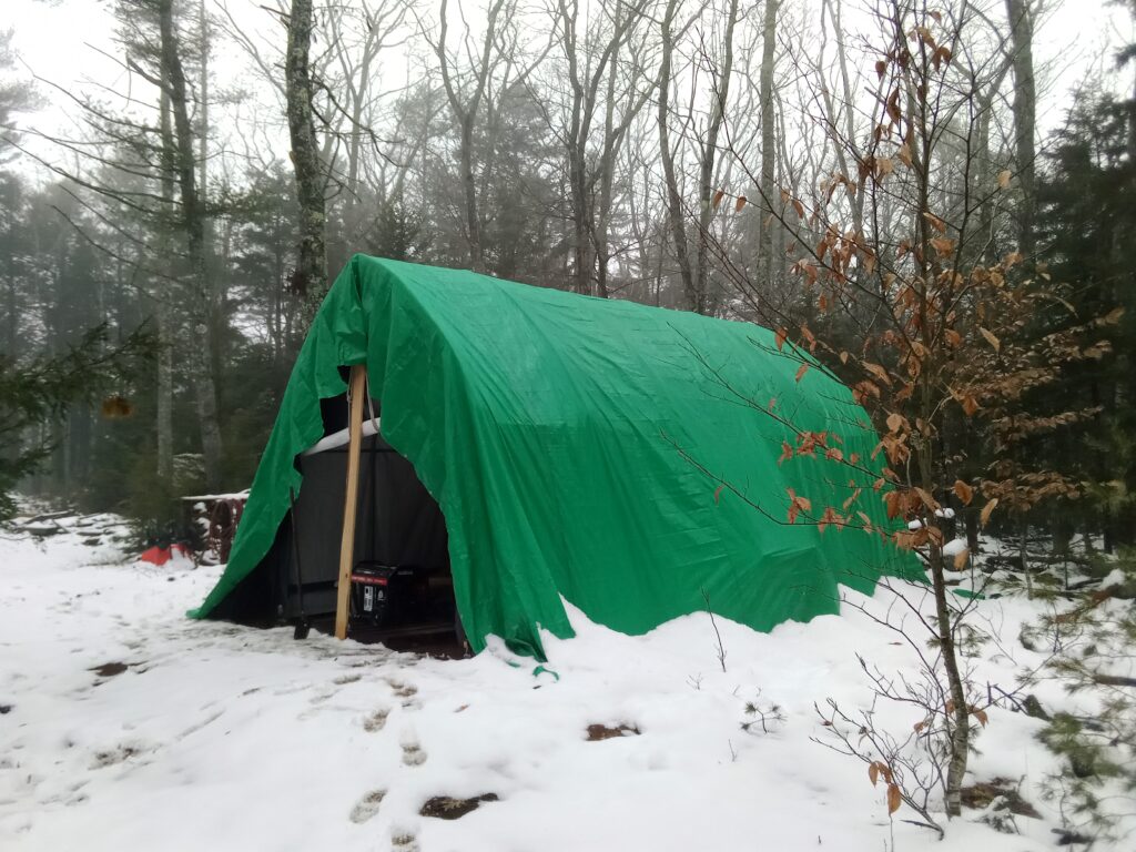 shelter in the woods